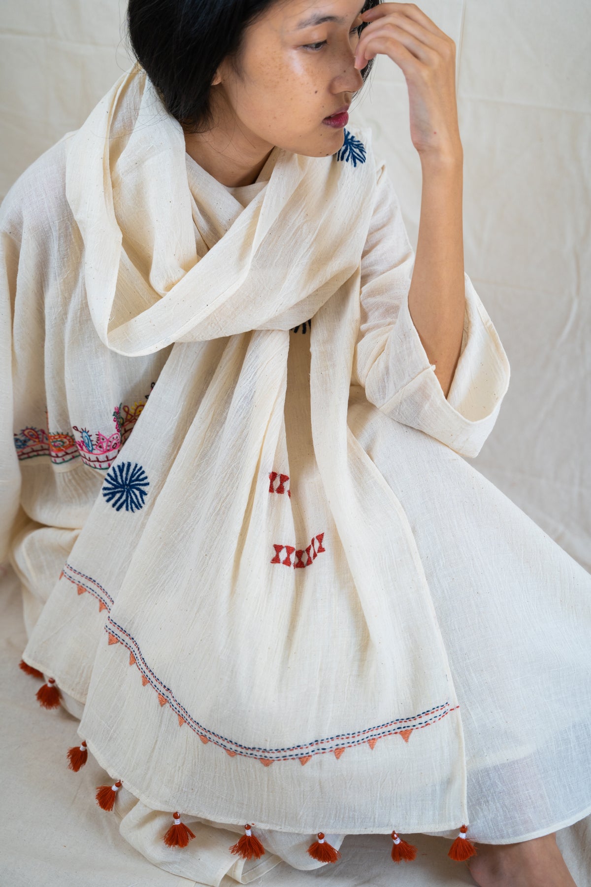 Sujani Kantha Scarf