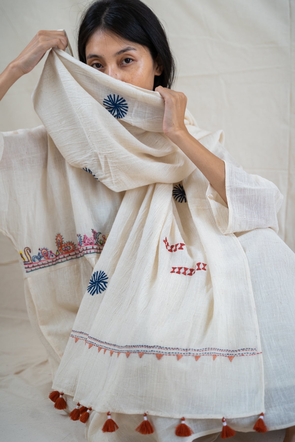 Sujani Kantha Scarf