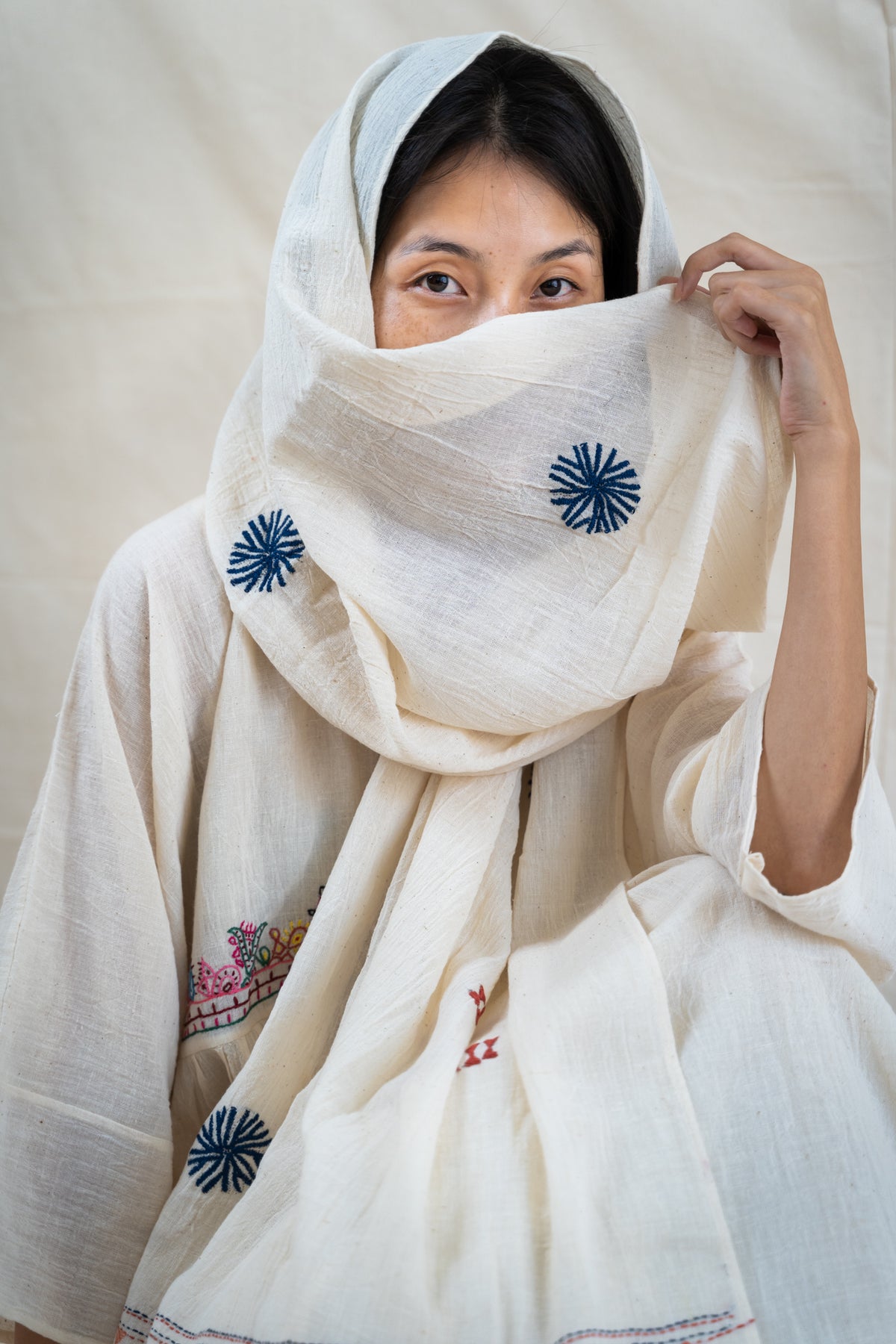 Sujani Kantha Scarf