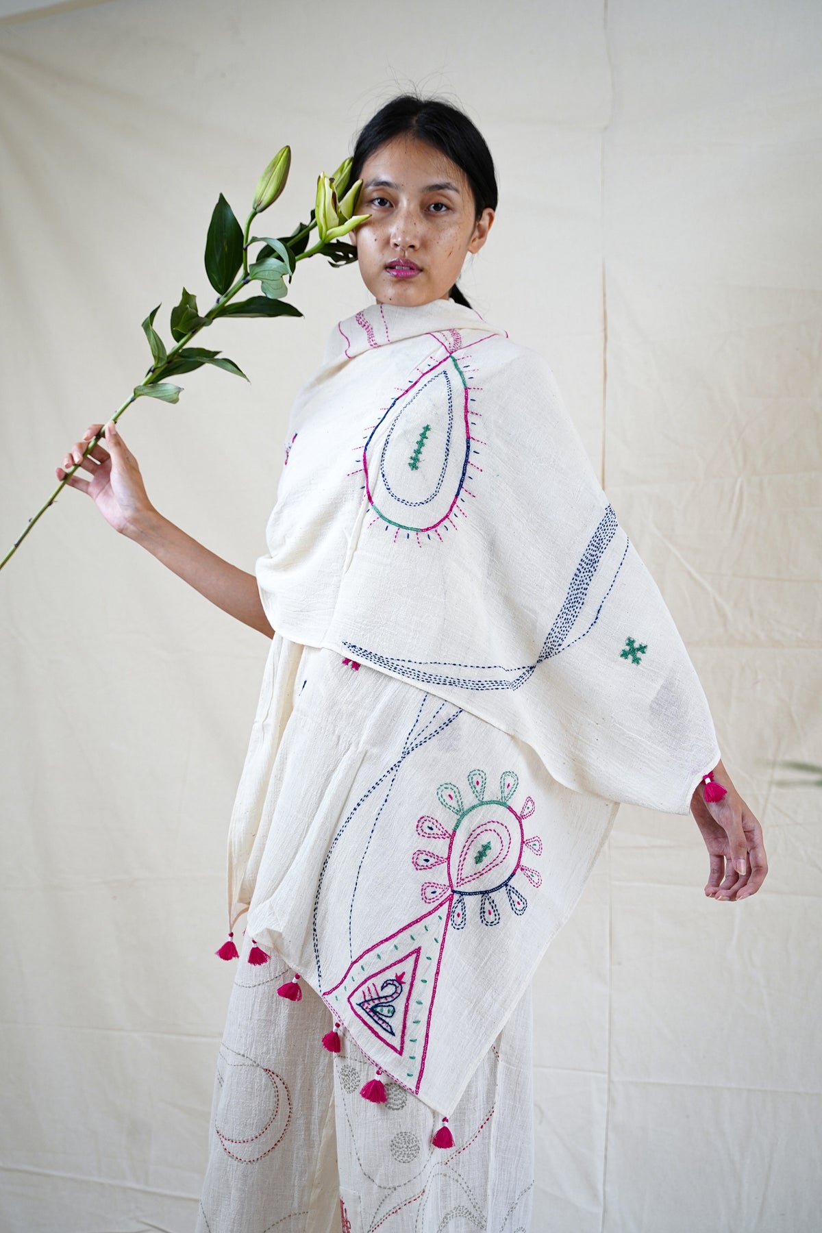 Rabari Hand Embroidered Scarf