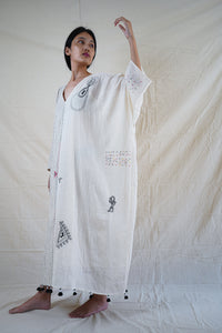 Monochrome Kantha Cotton Dress