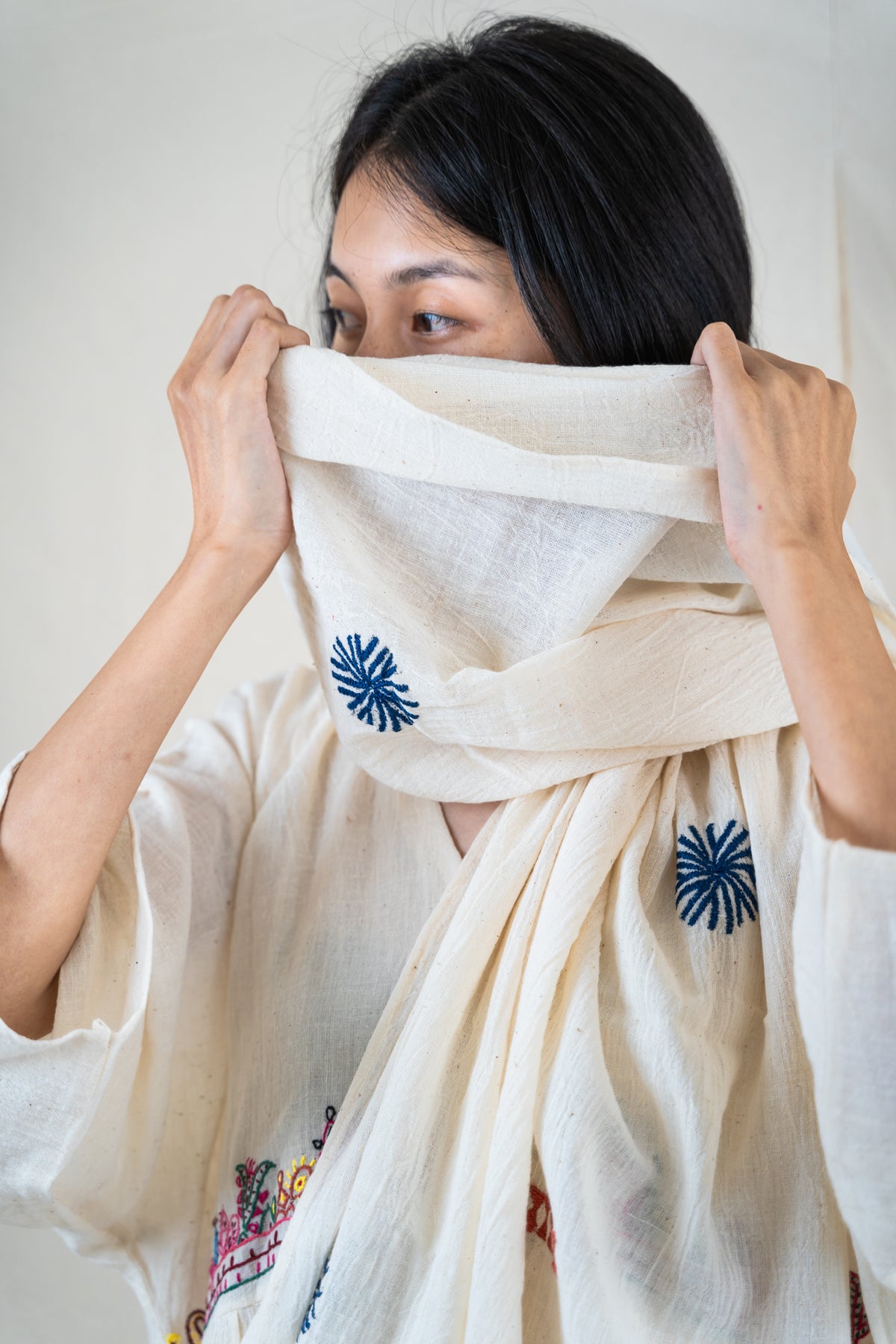 Sujani Kantha Scarf