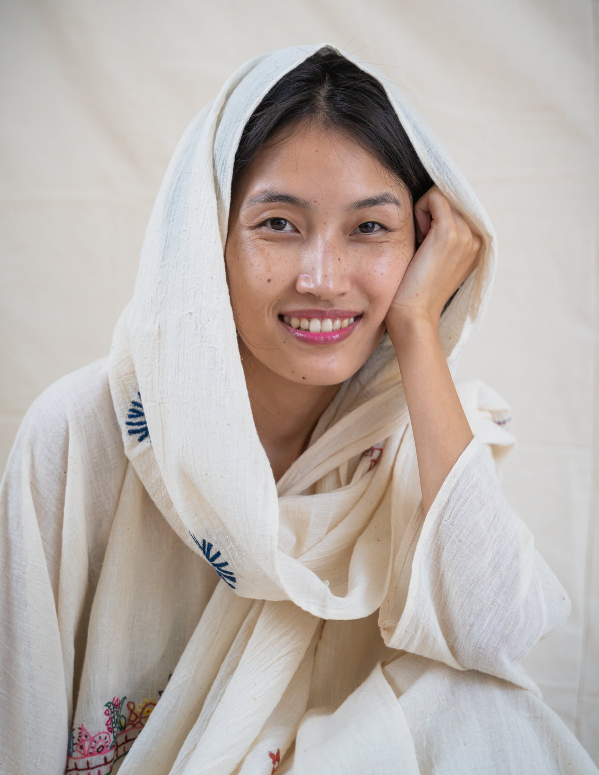 Sujani Kantha Scarf