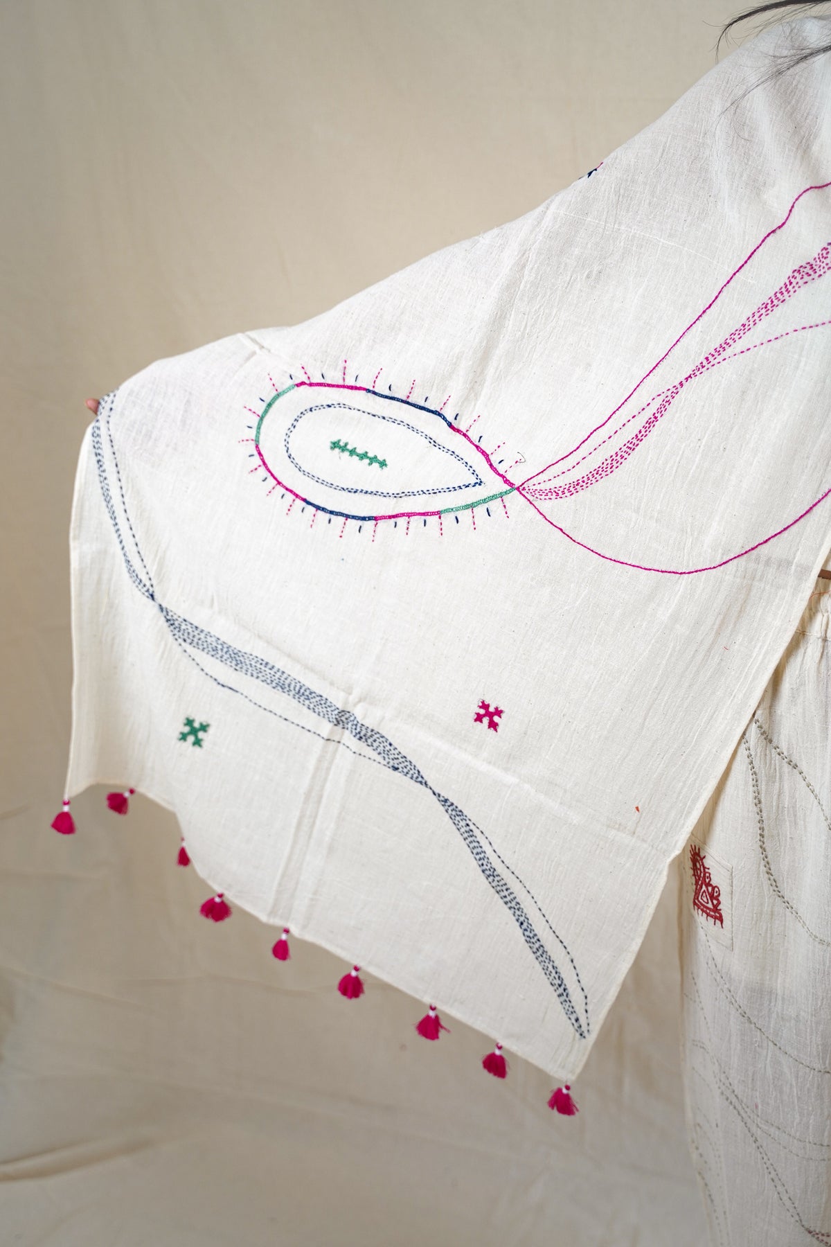 Rabari Hand Embroidered Scarf