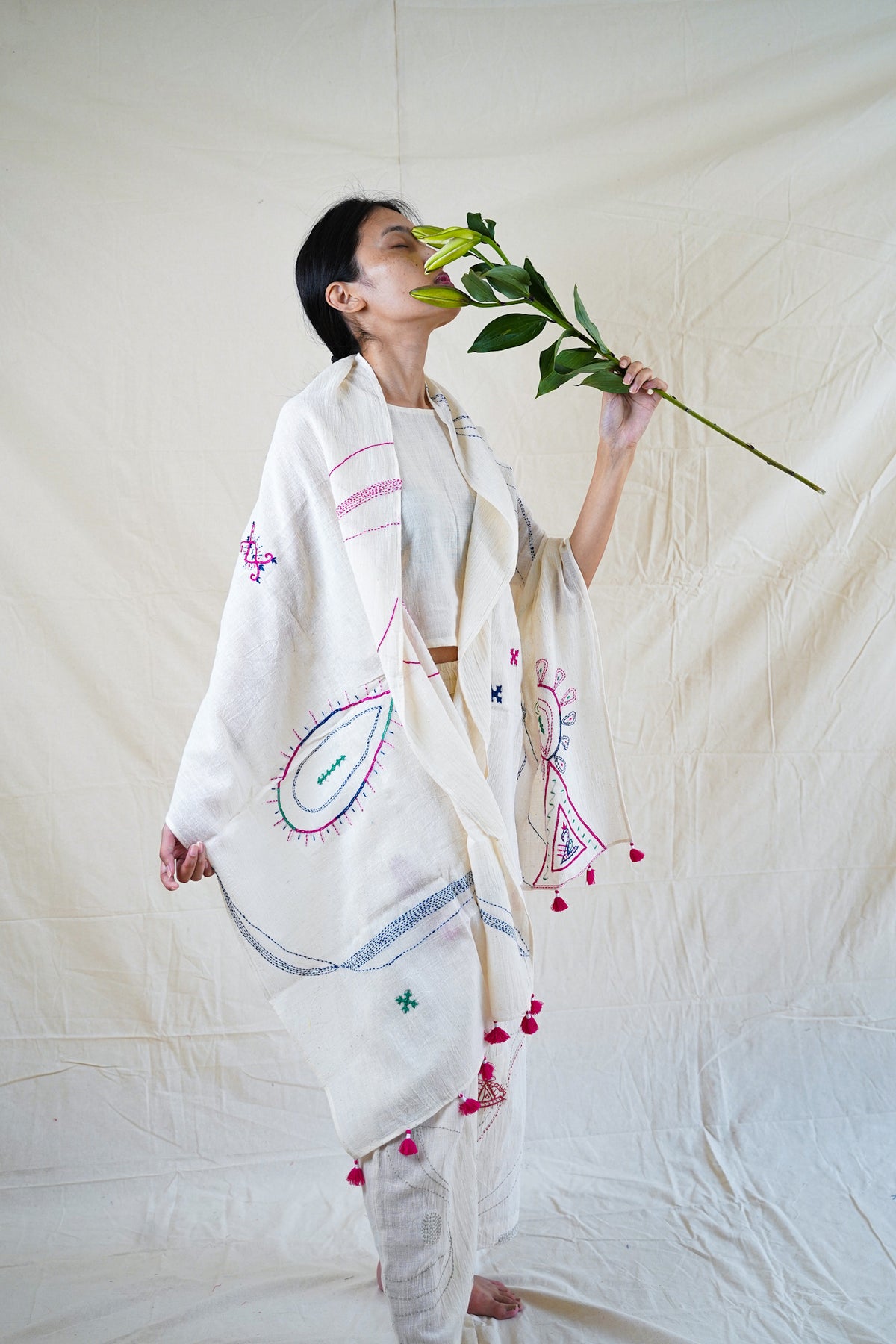 Rabari Hand Embroidered Scarf