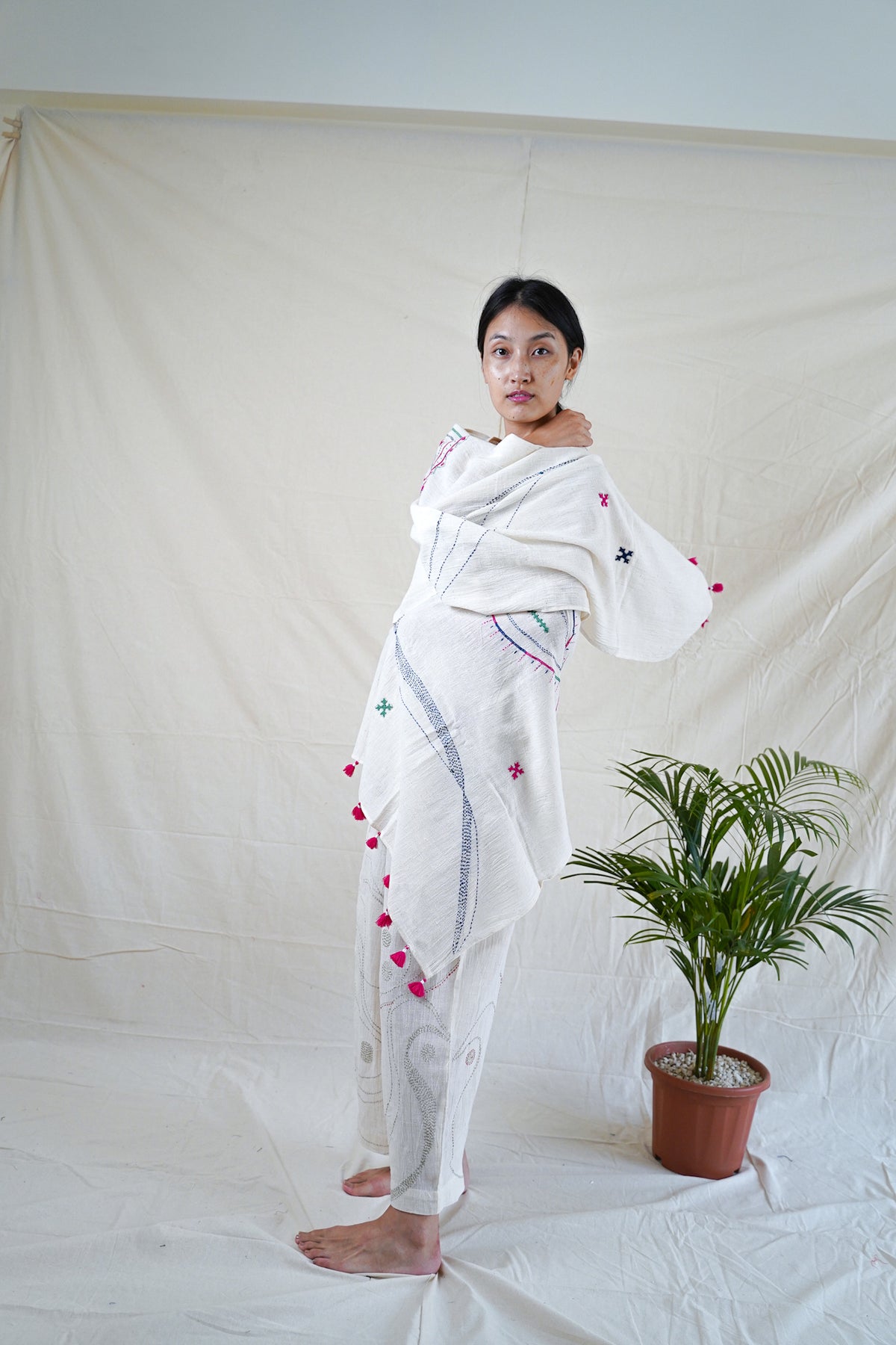 Rabari Hand Embroidered Scarf