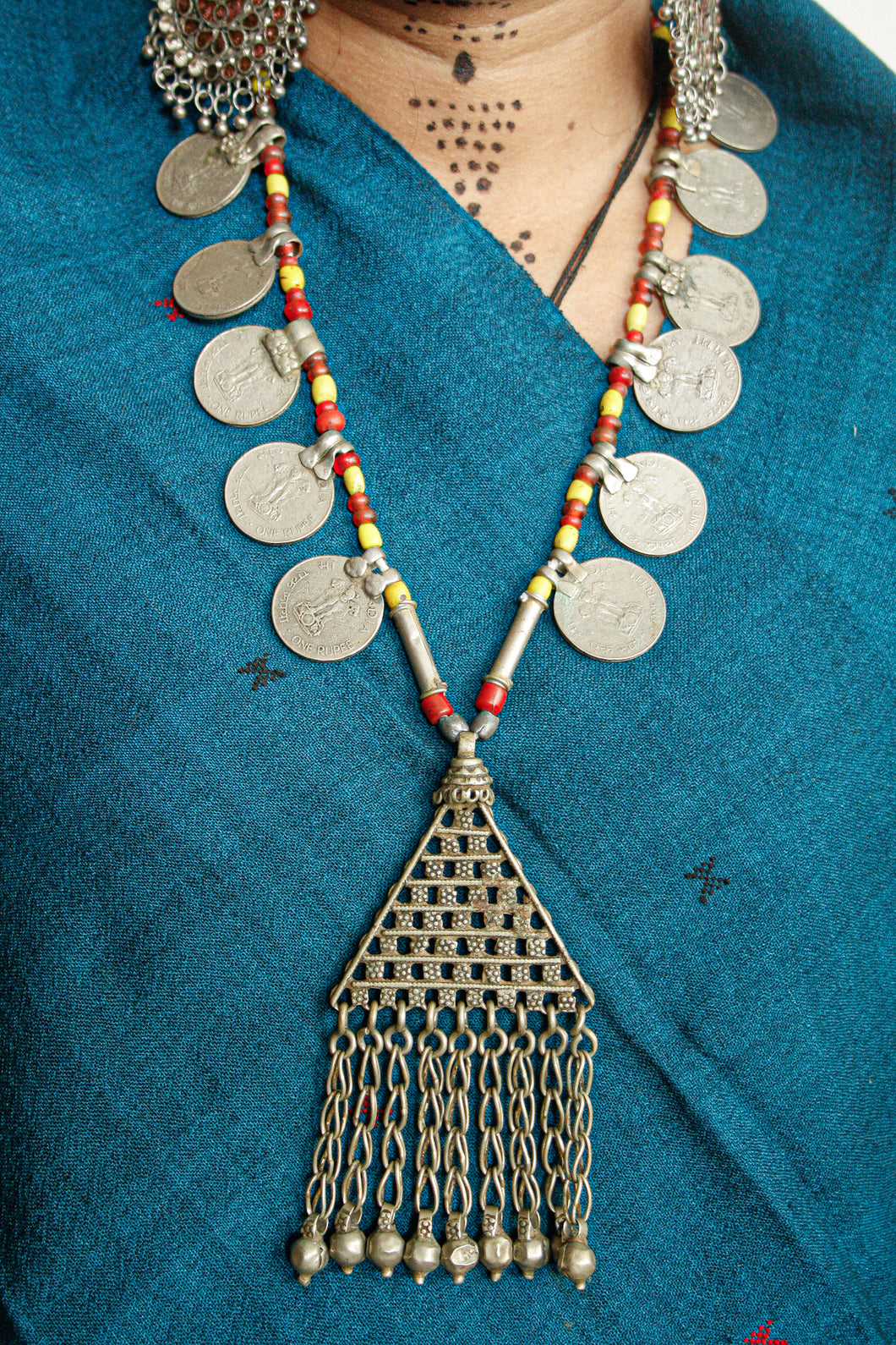 Buy Lambani Tribal Neckpiece - 2 Paise Coins Online