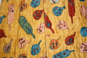 Hand-painted Kalamkari Quilted Jacket  - L