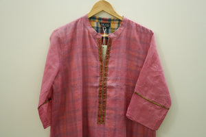 Tissue Chanderi Kurta  -  XXL