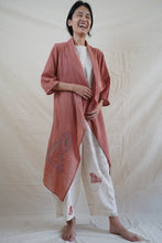 Madder dyed Kantha Stitch Robe